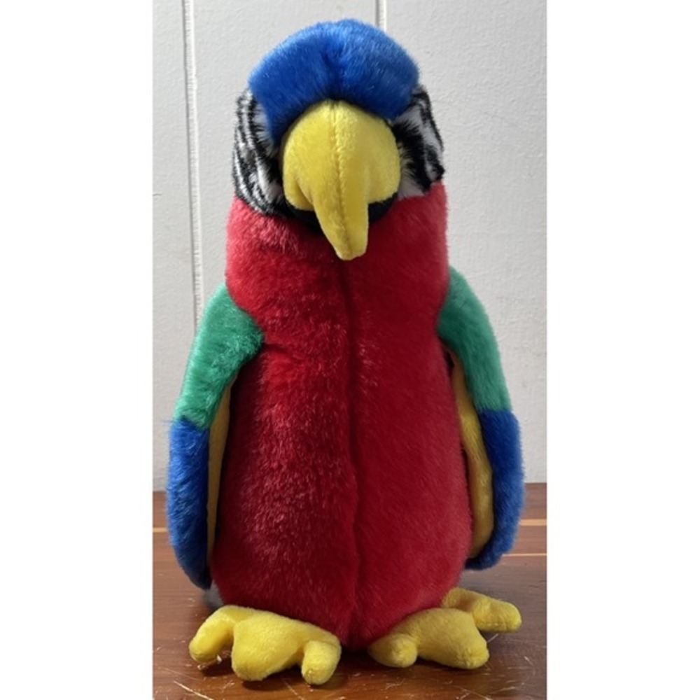 Ty Beanie Baby‎ Parrot Plush Toy 1999 Macaw Bird Stuffed Animal artsy fun bright